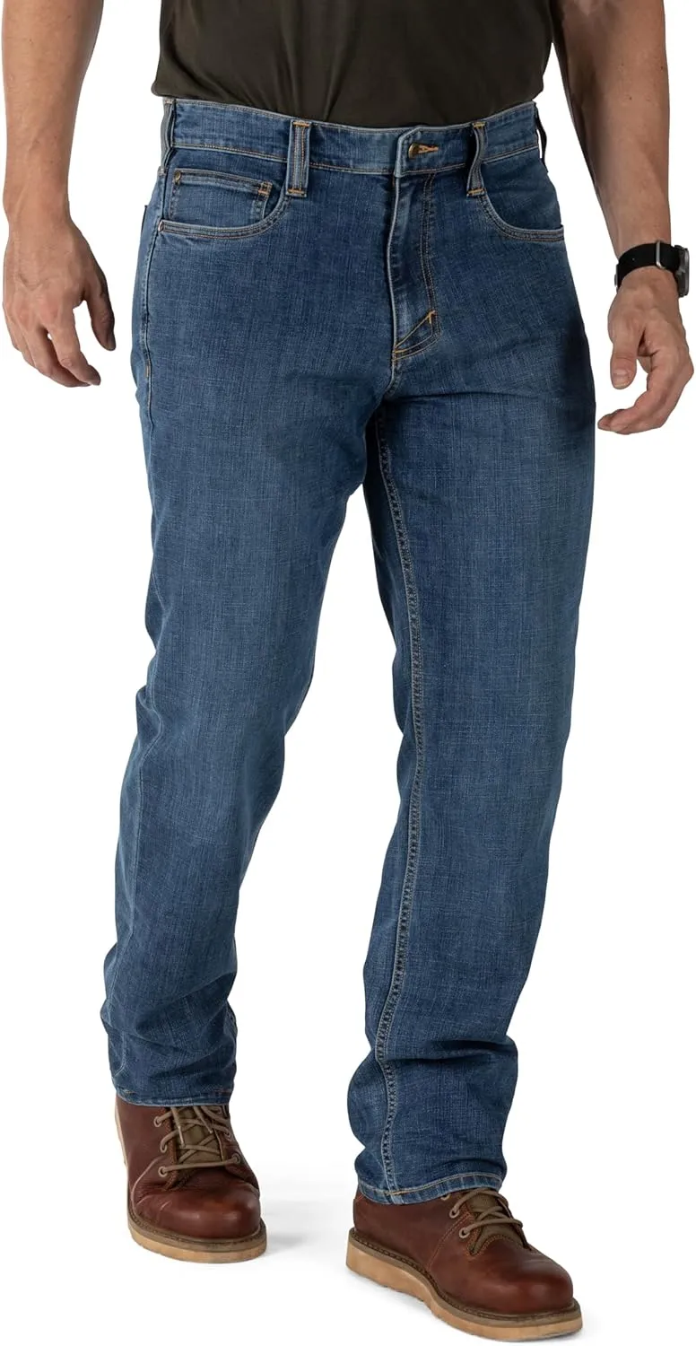 5.11 Tactical Men's Defender-Flex Regular Fit Jeans, 7 Pockets, Fitted Waistband, Style 74477