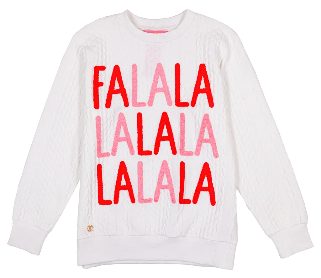 Adult FA LA LA Braided Crew Pullover