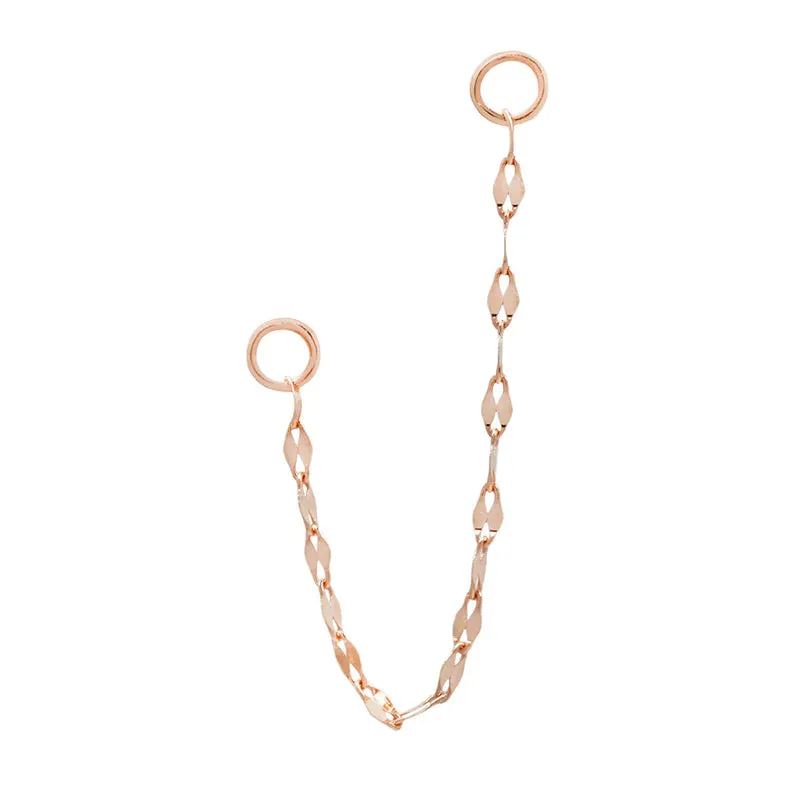BUDDHA JEWELRY TILE CHAIN - SOLID 14KT GOLD