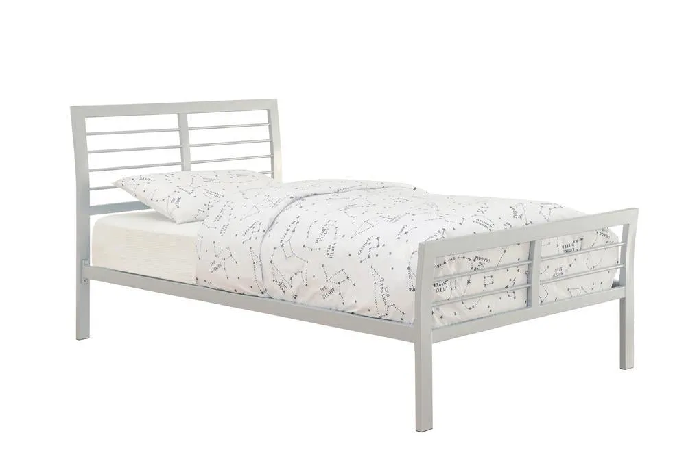 Cooper Full Metal Bed Silver - Sleek Metal Design
