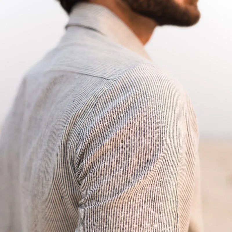 Cotton Shirt For Men | Half Sleeves | Collared | Grey