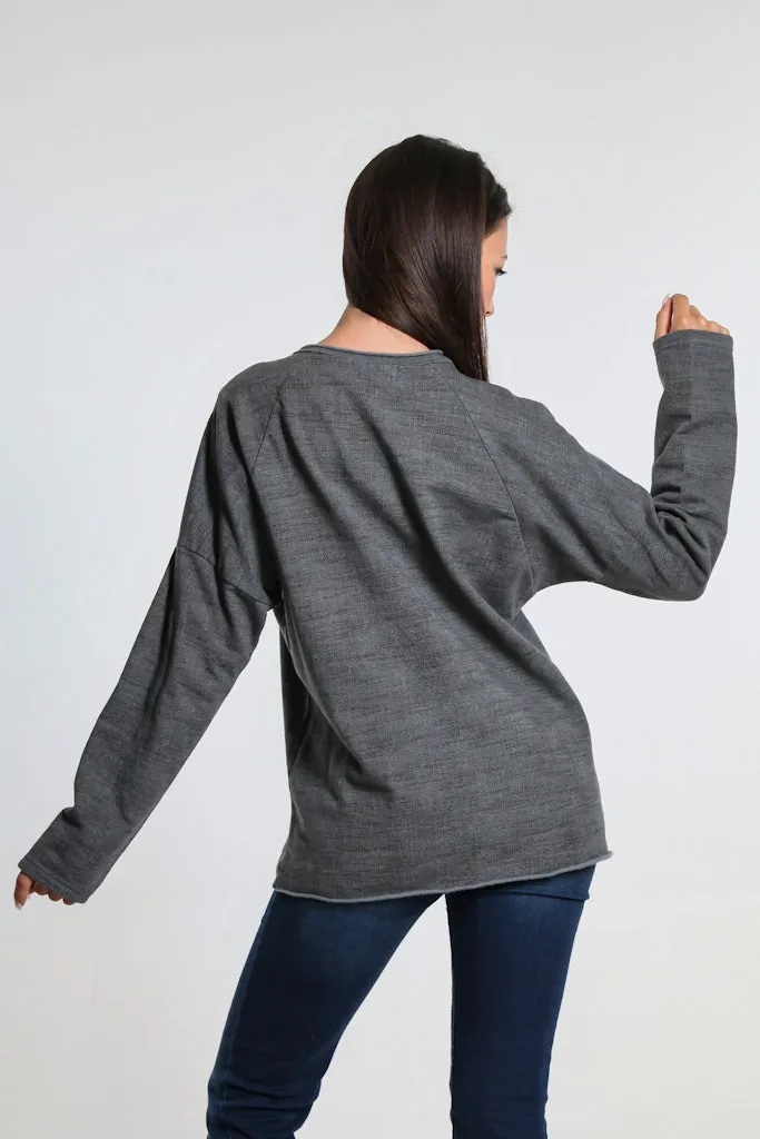Drucilla Shoulder Detail Pullover (BLS147)