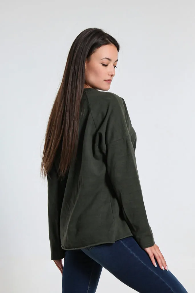 Drucilla Shoulder Detail Pullover (BLS147)