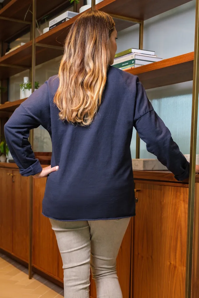 Drucilla Shoulder Detail Pullover (BLS147)
