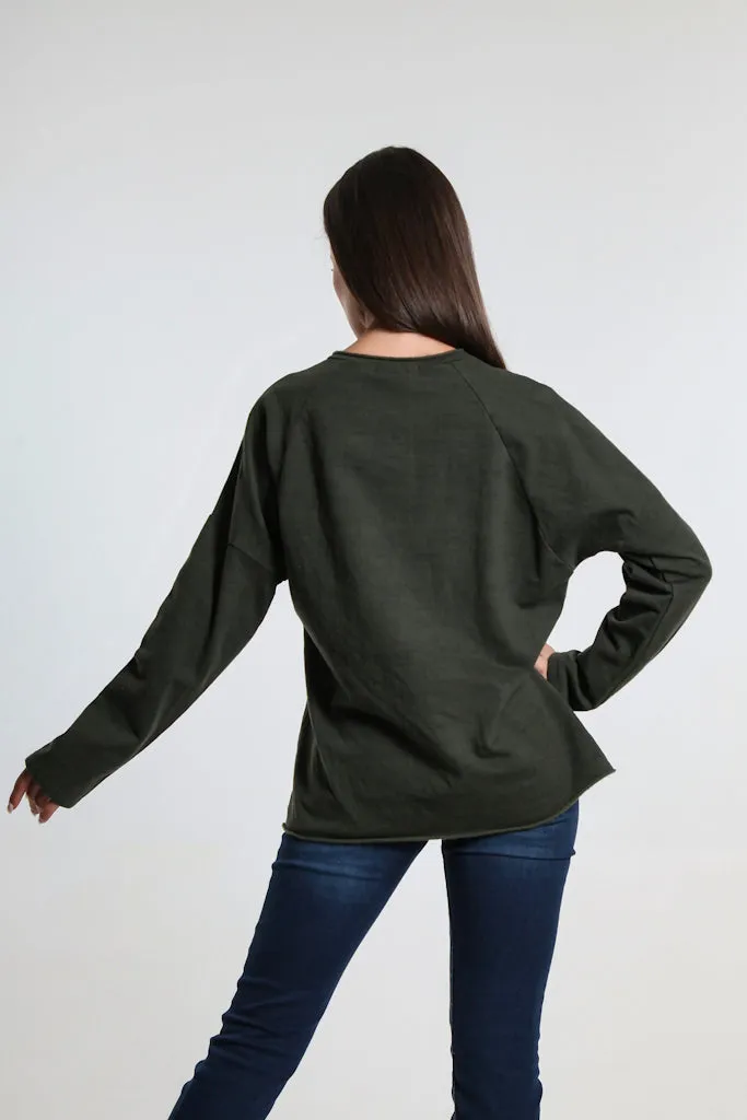 Drucilla Shoulder Detail Pullover (BLS147)