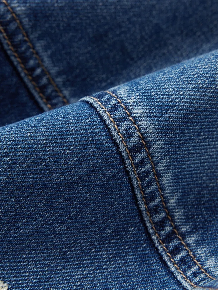 EP YAYING Cloud Denim Cotton Jacket