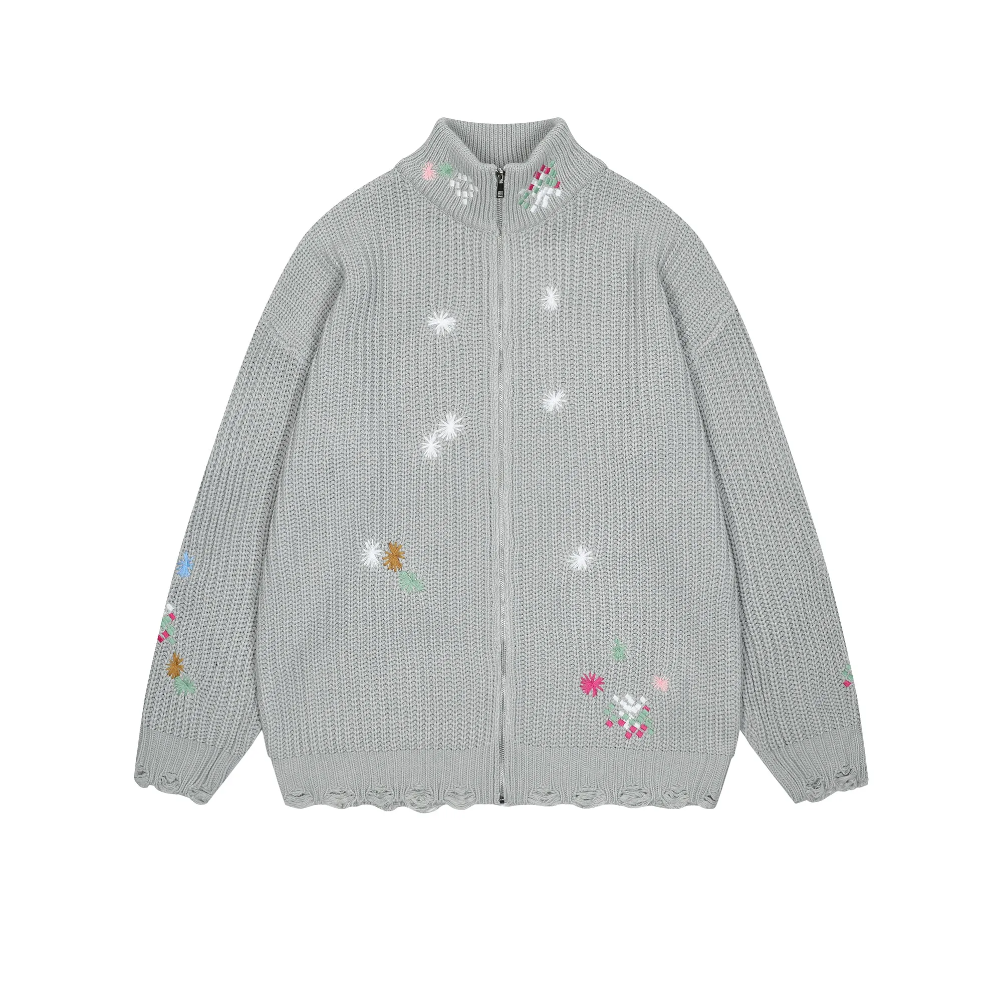 Faire Echo zipper piecemeal feel sweater