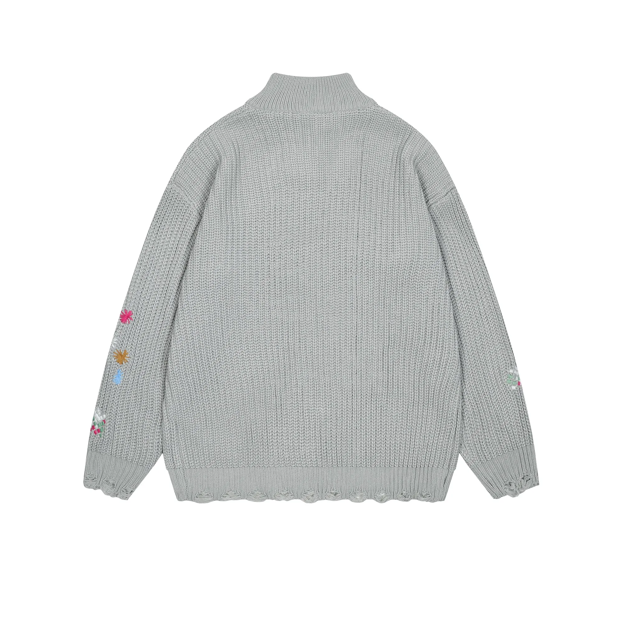 Faire Echo zipper piecemeal feel sweater