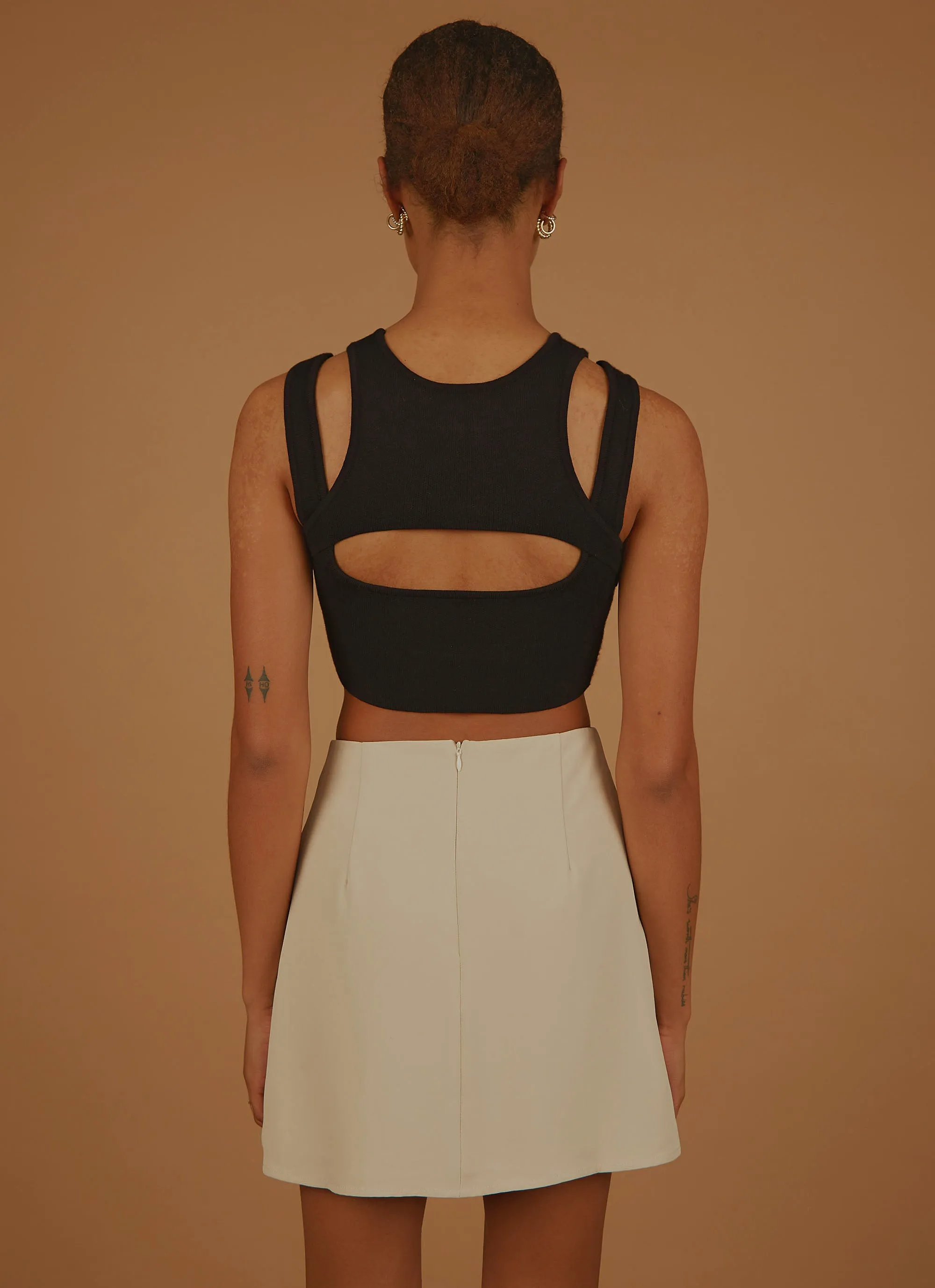 Gigi Girl Knit Crop - Black