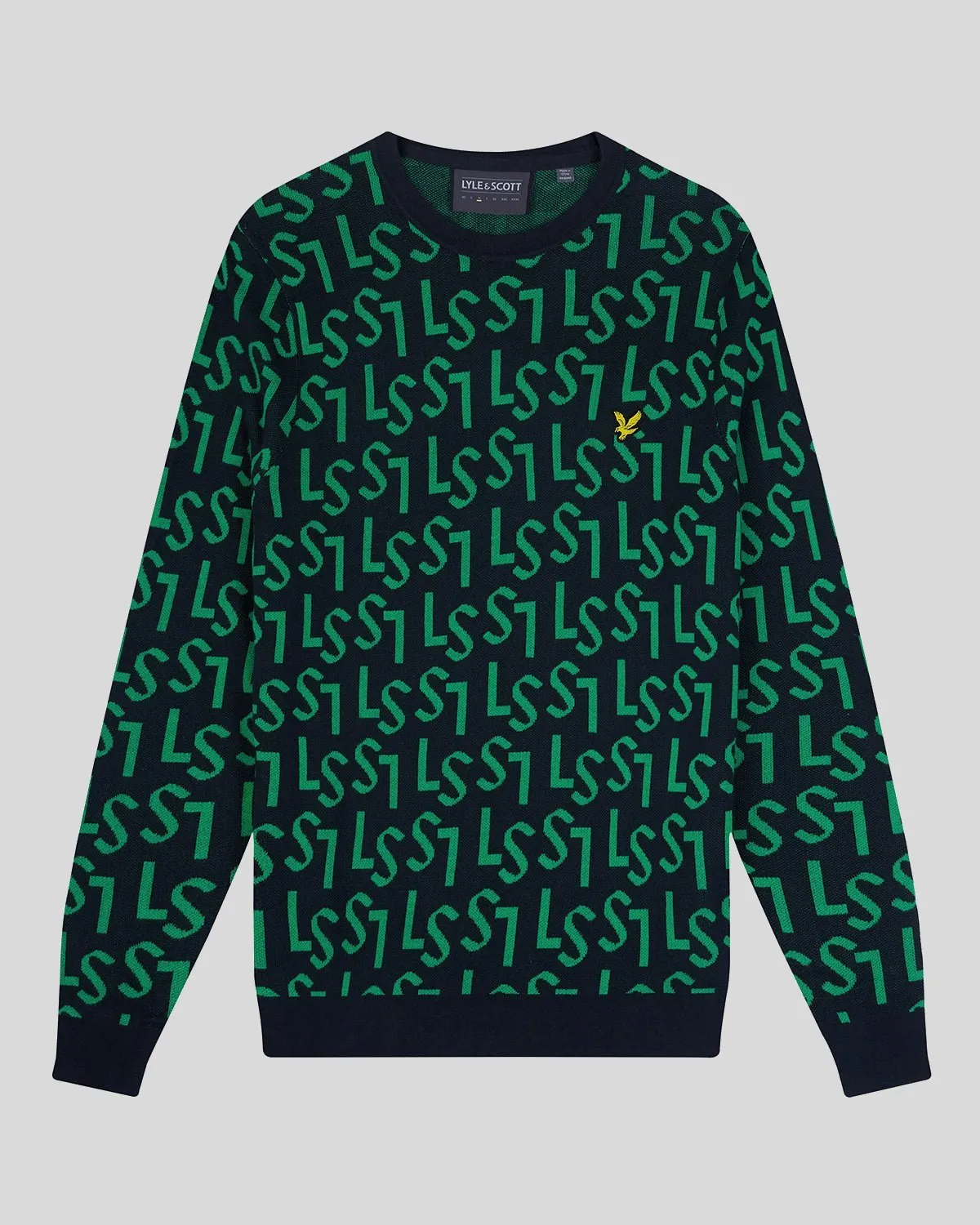 Golf Monogram Knitted Crew Neck Jumper