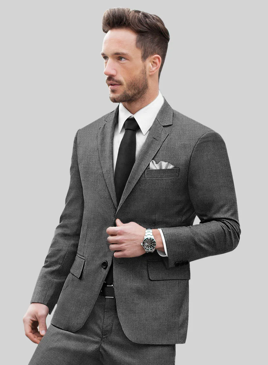 Hardy Minnis Gray Birdseye Wool Jacket