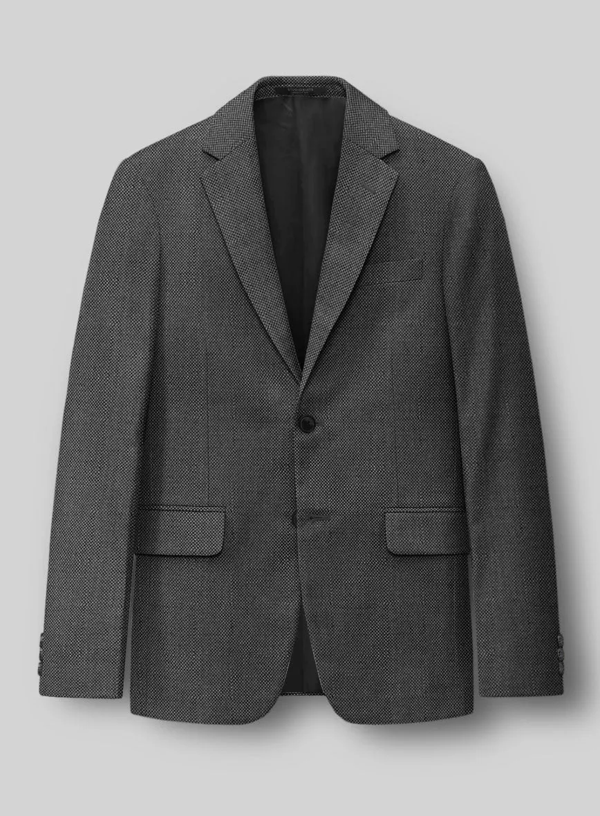 Hardy Minnis Gray Birdseye Wool Jacket