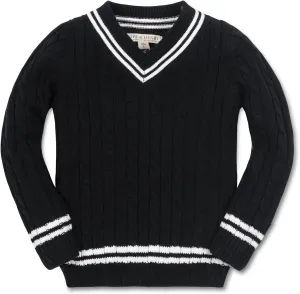 Hope & Henry Boys' Long Sleeve V-Neck Cricket Sweater