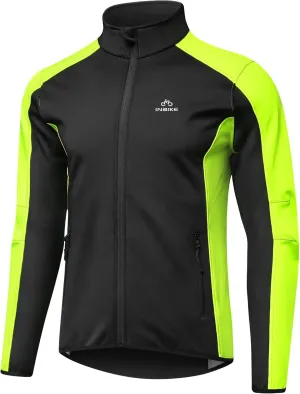 INBIKE Cycling Jacket for Men Running Biking Jackets Mens Windbreaker Reflective Windproof Fleece Lined Cold Weather
