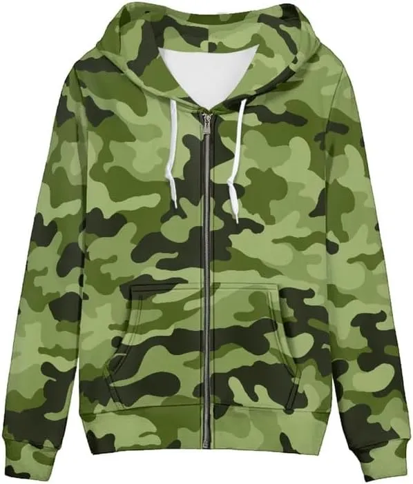 Irisjudy Women's Sport Jackets with Pocket Mexican Hooded Sweatshirt, Island Floral,Cats Hoodie Plus Size Drawstring Coat