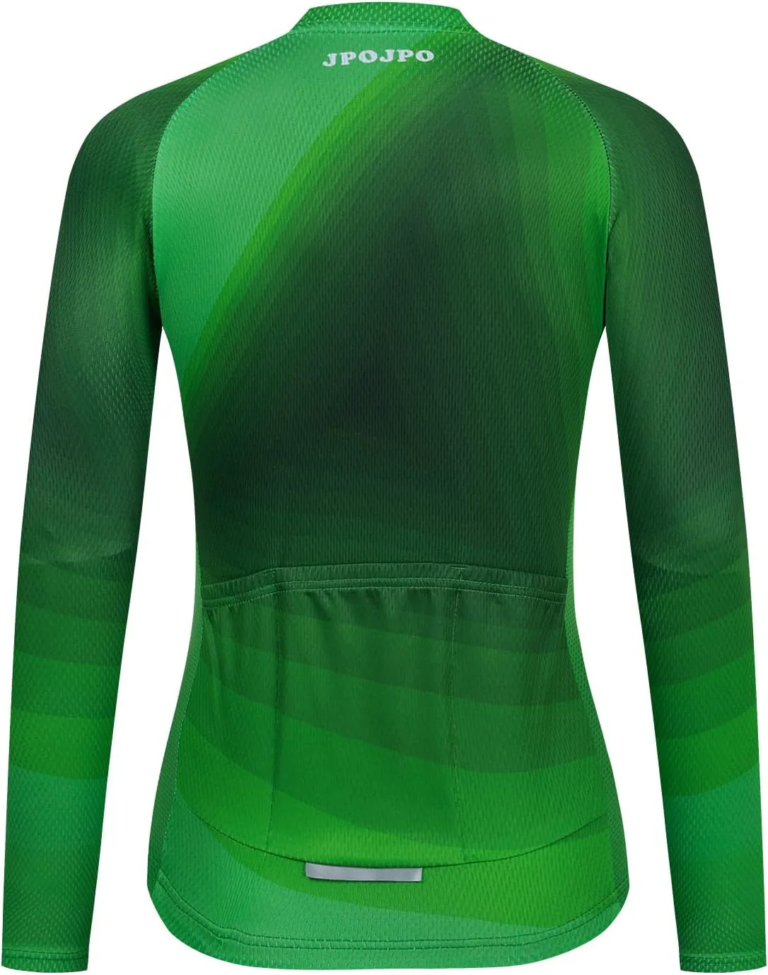 JPOJPO Cycling Jersey Women's Long Sleeve Autumn Pure Color Tops Bike Shirts Gradient Bicycle Jacket S-3XL