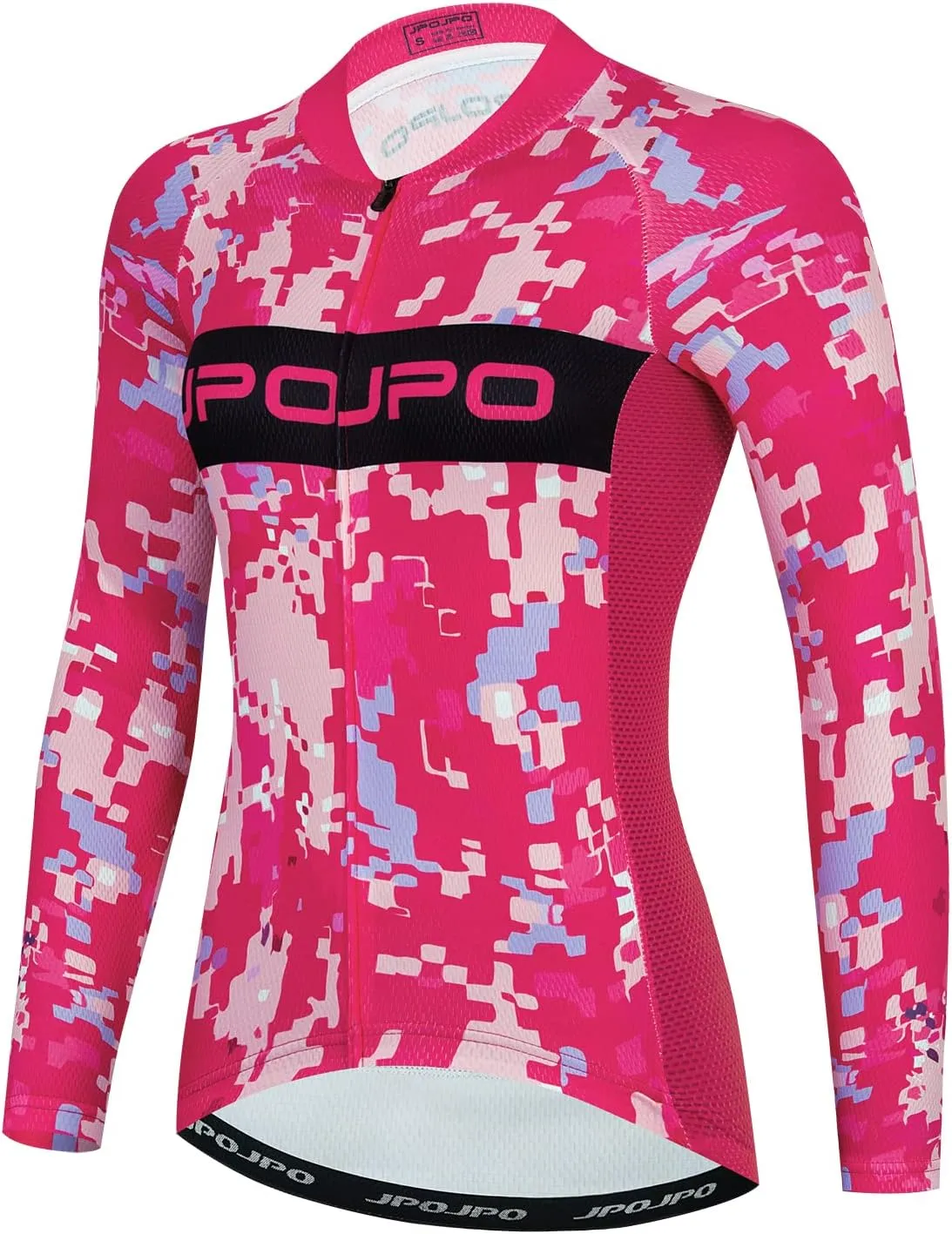 JPOJPO Women's Cycling Jersey Autumn Long Sleeve Bike Jacket Shirt Bicycle Clothing Reflective Tops