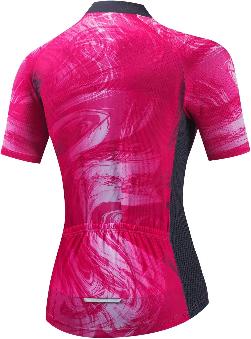JPOJPO Women's Cycling Jersey, Short Sleeve and Bike Clothing Reflective 3-Pockets S-3XL