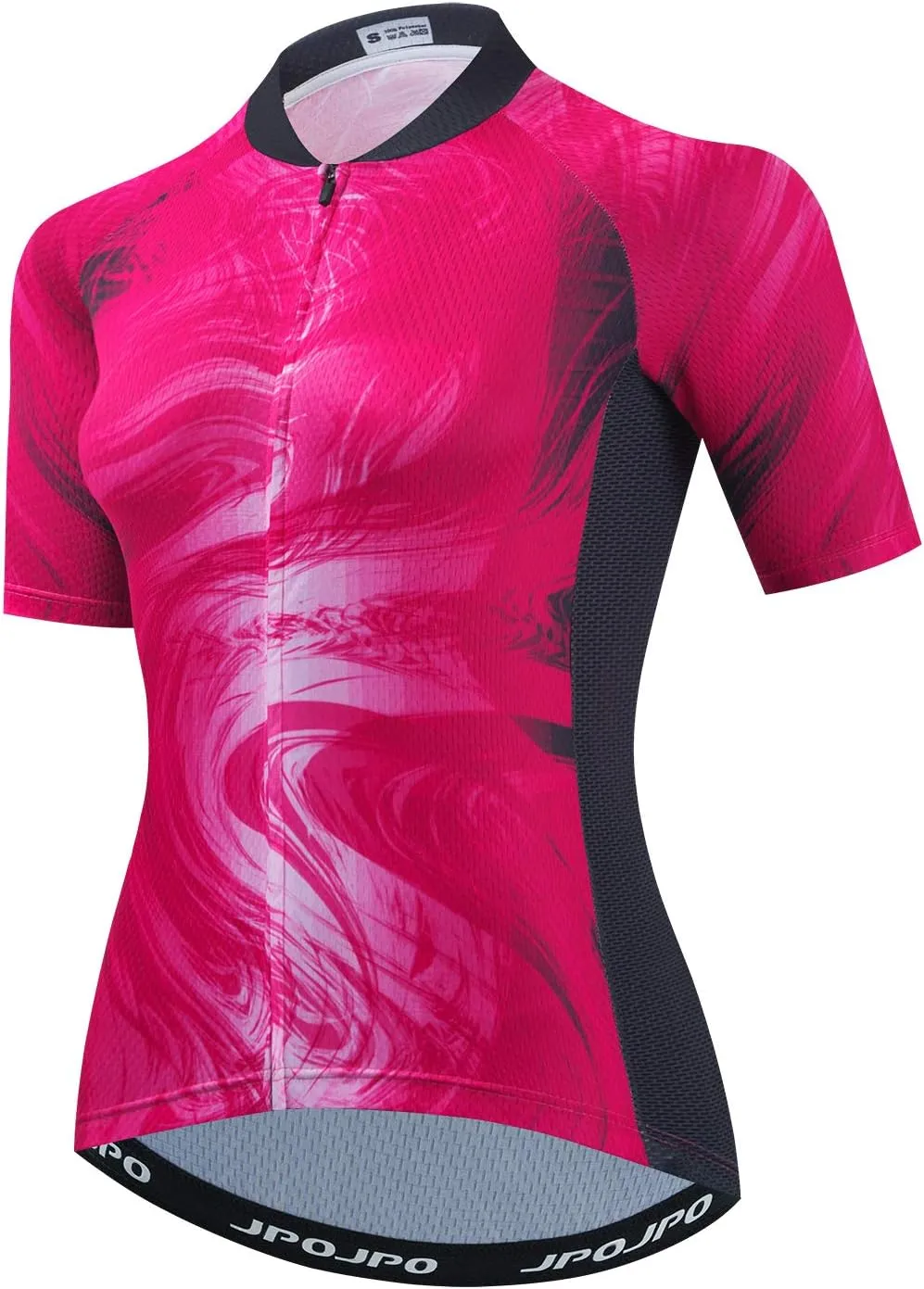 JPOJPO Women's Cycling Jersey, Short Sleeve and Bike Clothing Reflective 3-Pockets S-3XL