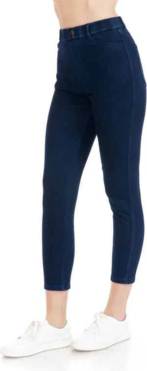 Leggings Depot Women's Stretch Pull-on Skinny Denim Look Jean Leggings (Available in Plus Size)