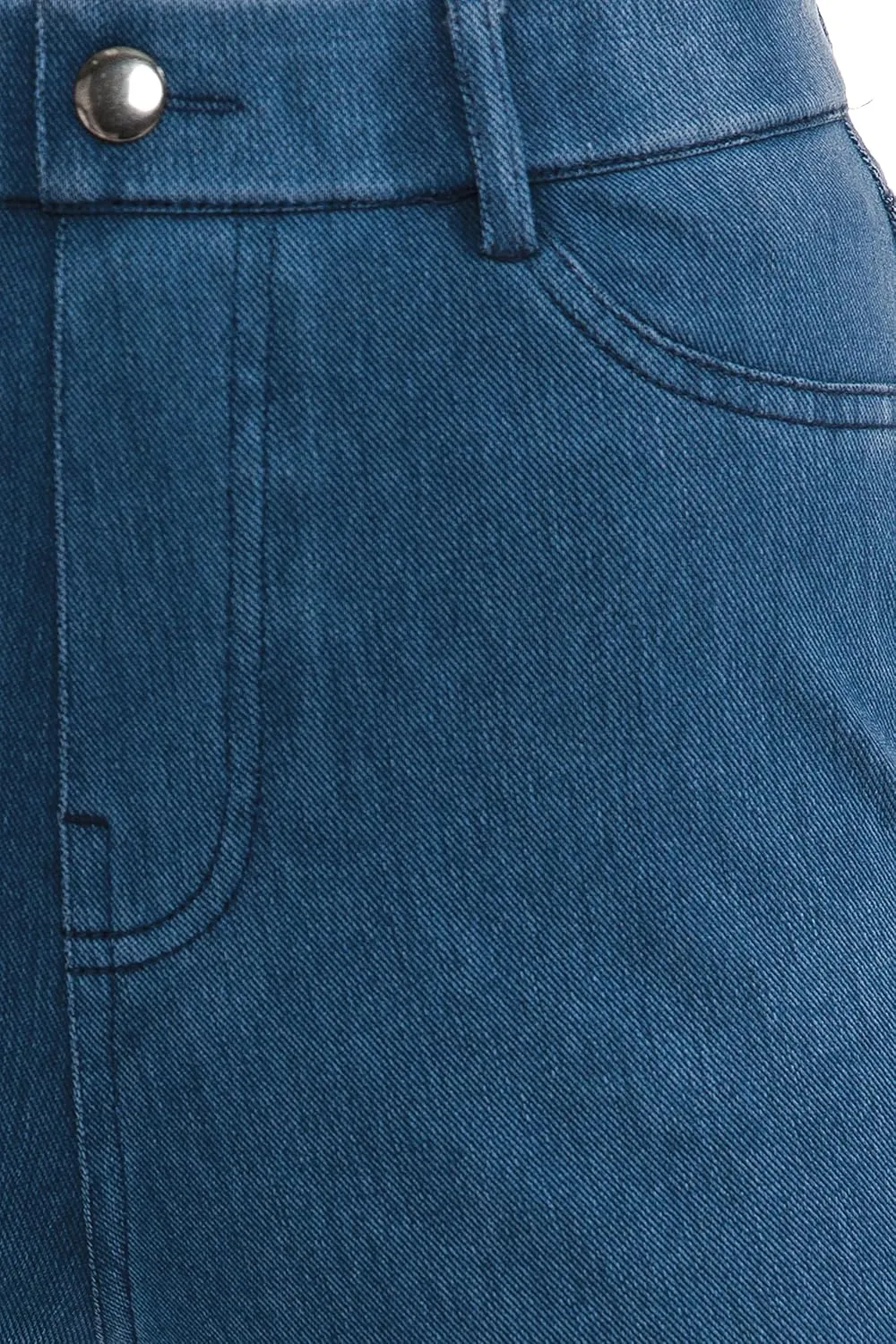 Leggings Depot Women's Stretch Pull-on Skinny Denim Look Jean Leggings (Available in Plus Size)