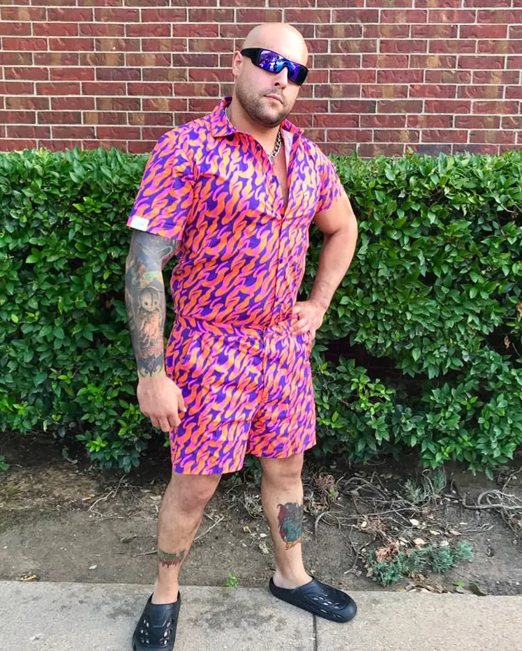 Male Romper - WildFire