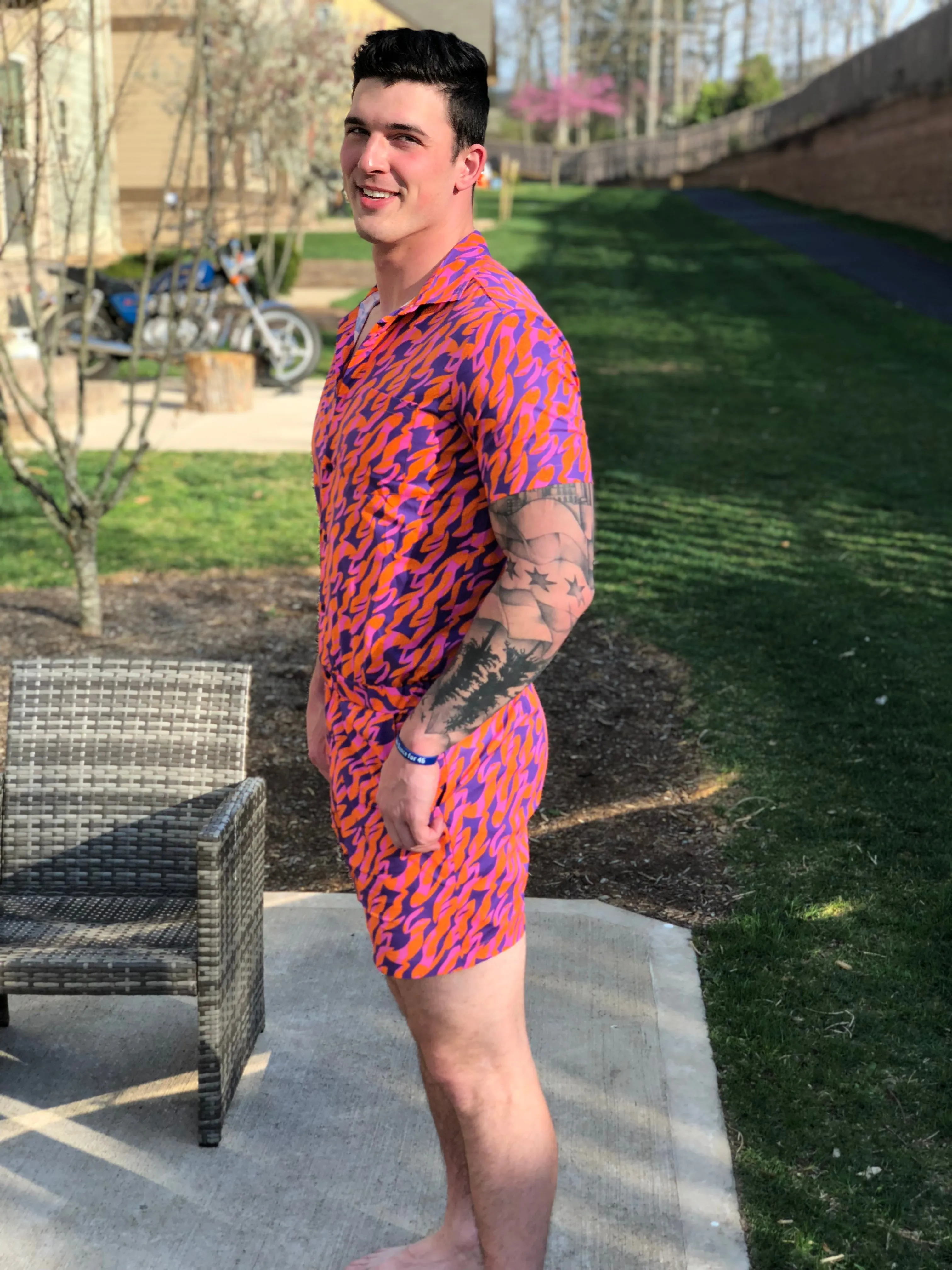 Male Romper - WildFire