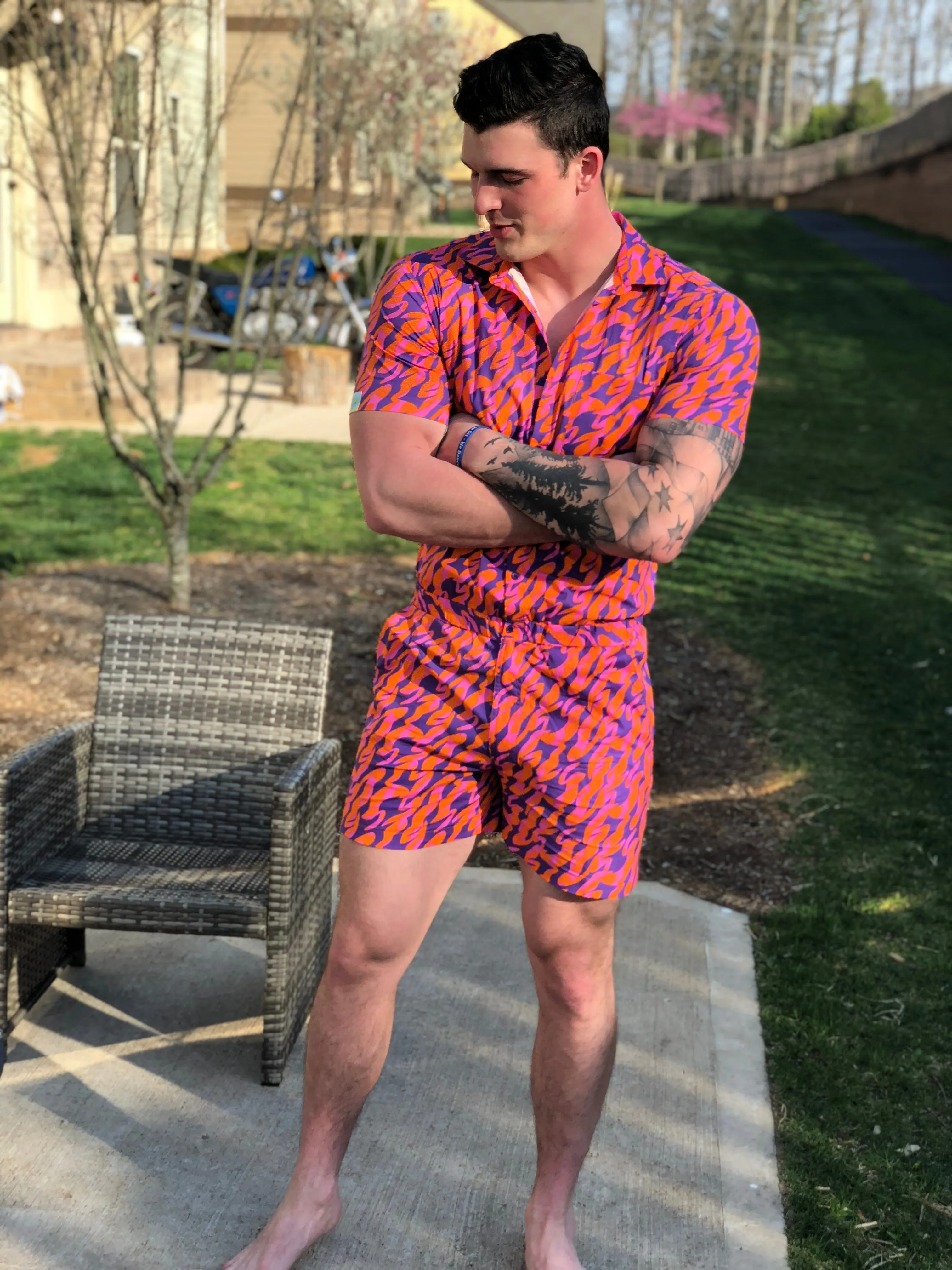 Male Romper - WildFire