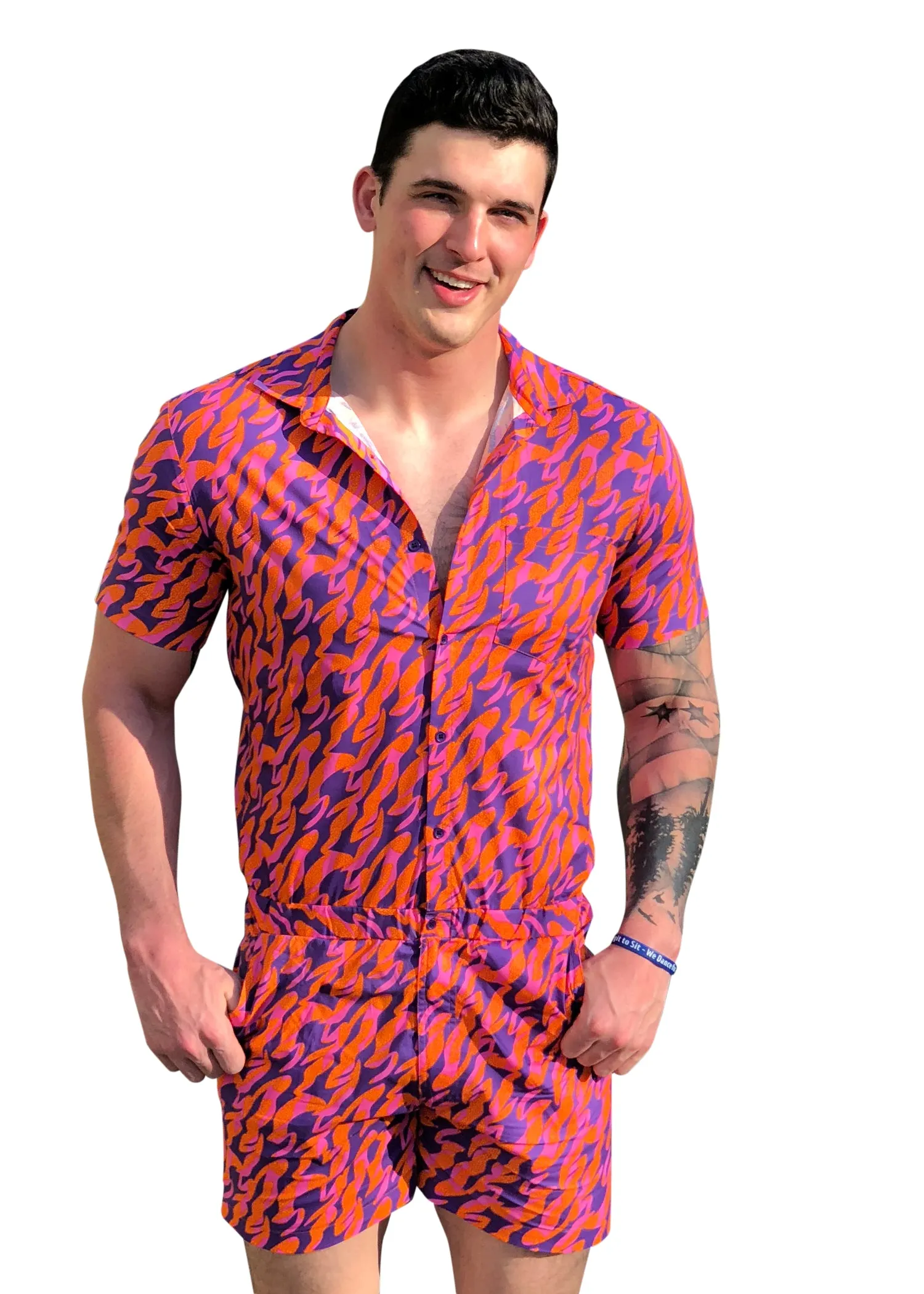Male Romper - WildFire