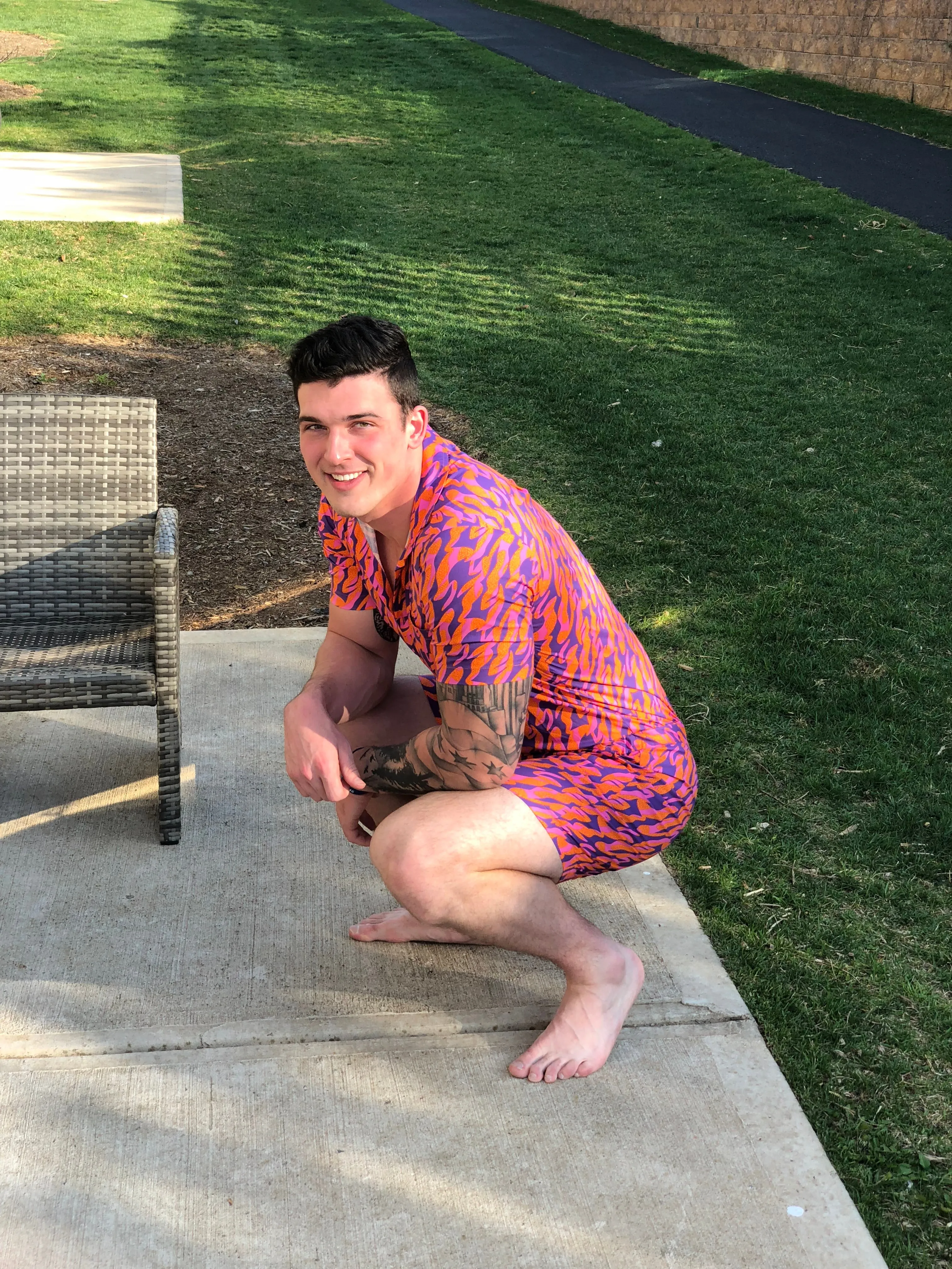 Male Romper - WildFire