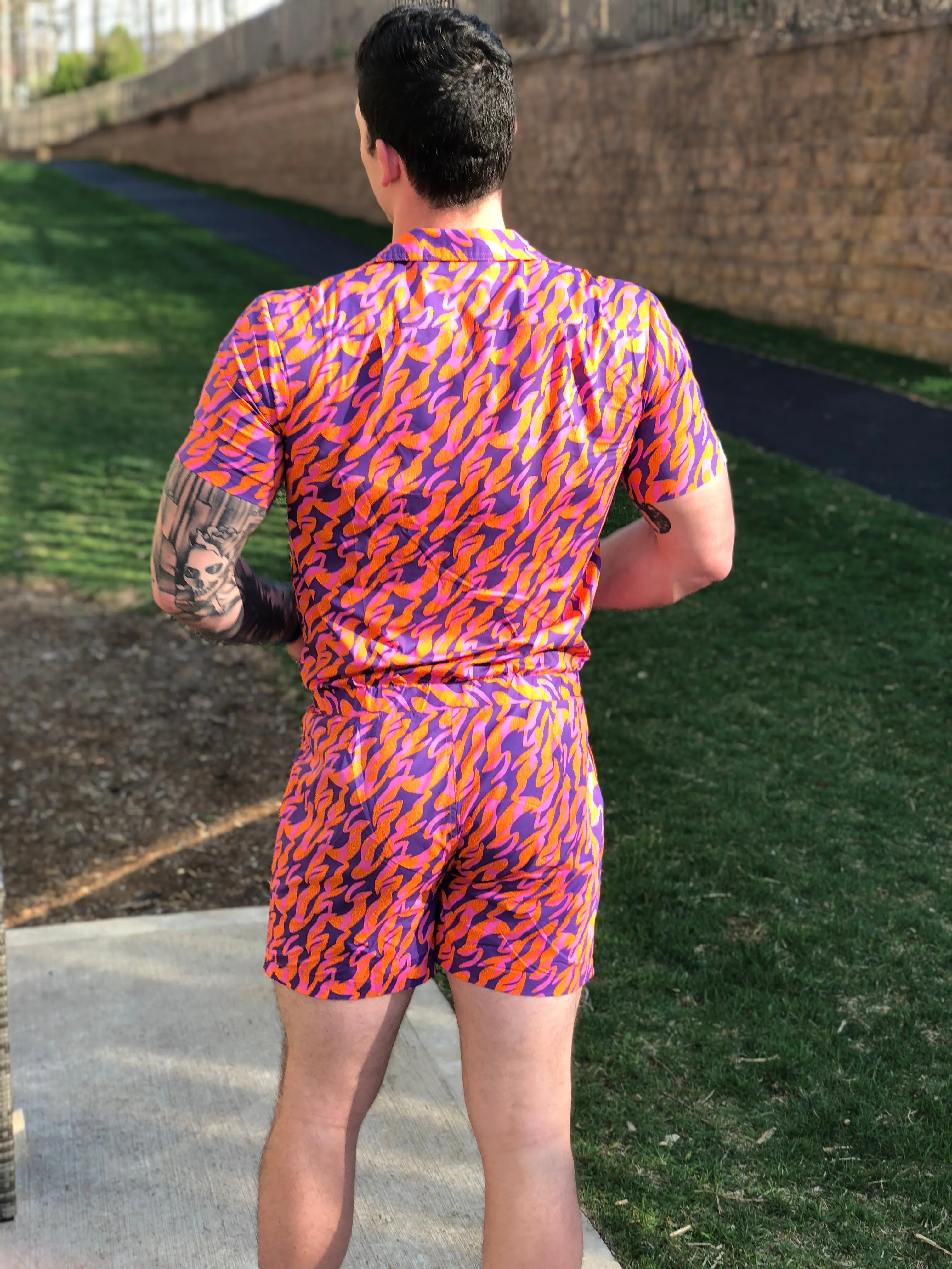 Male Romper - WildFire
