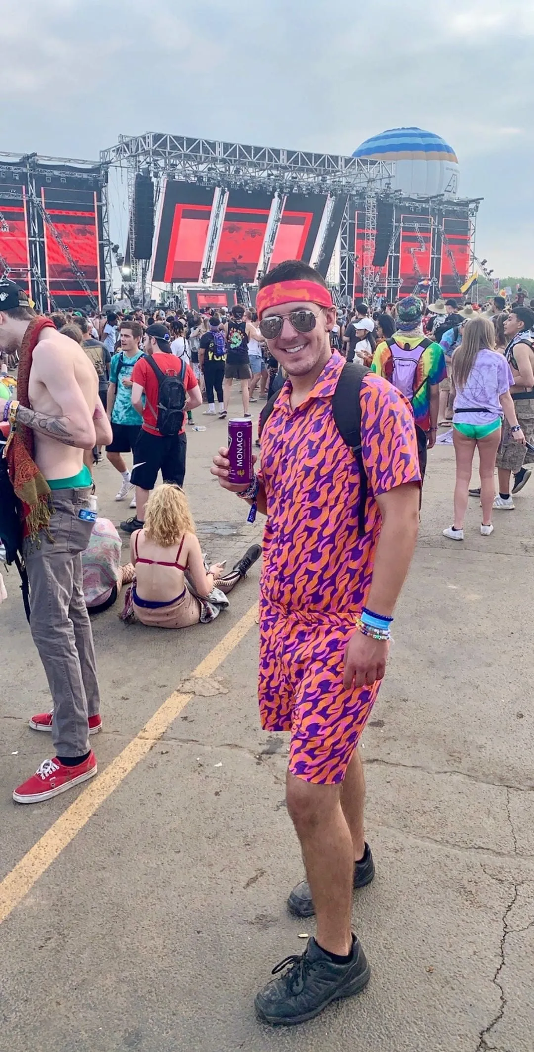 Male Romper - WildFire