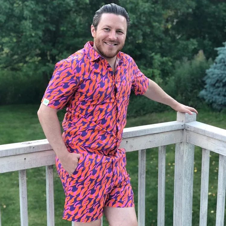 Male Romper - WildFire
