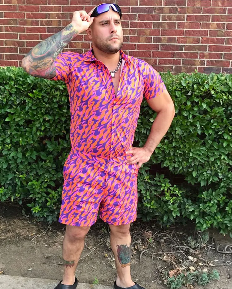 Male Romper - WildFire