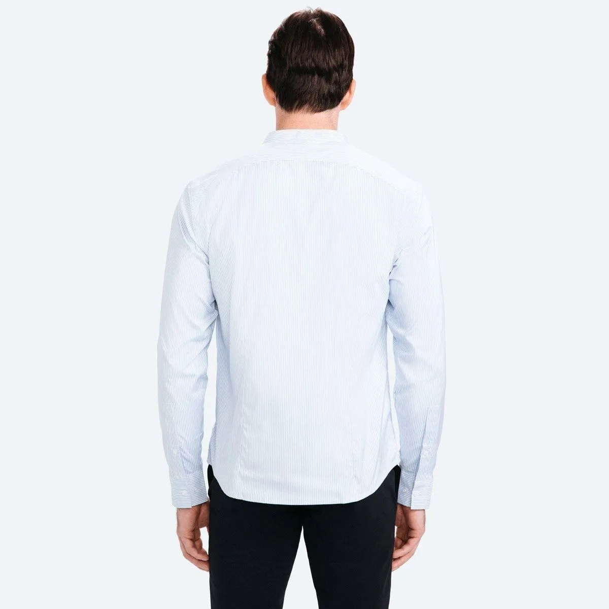 Men's Aero Band Collar - Blue Stripe