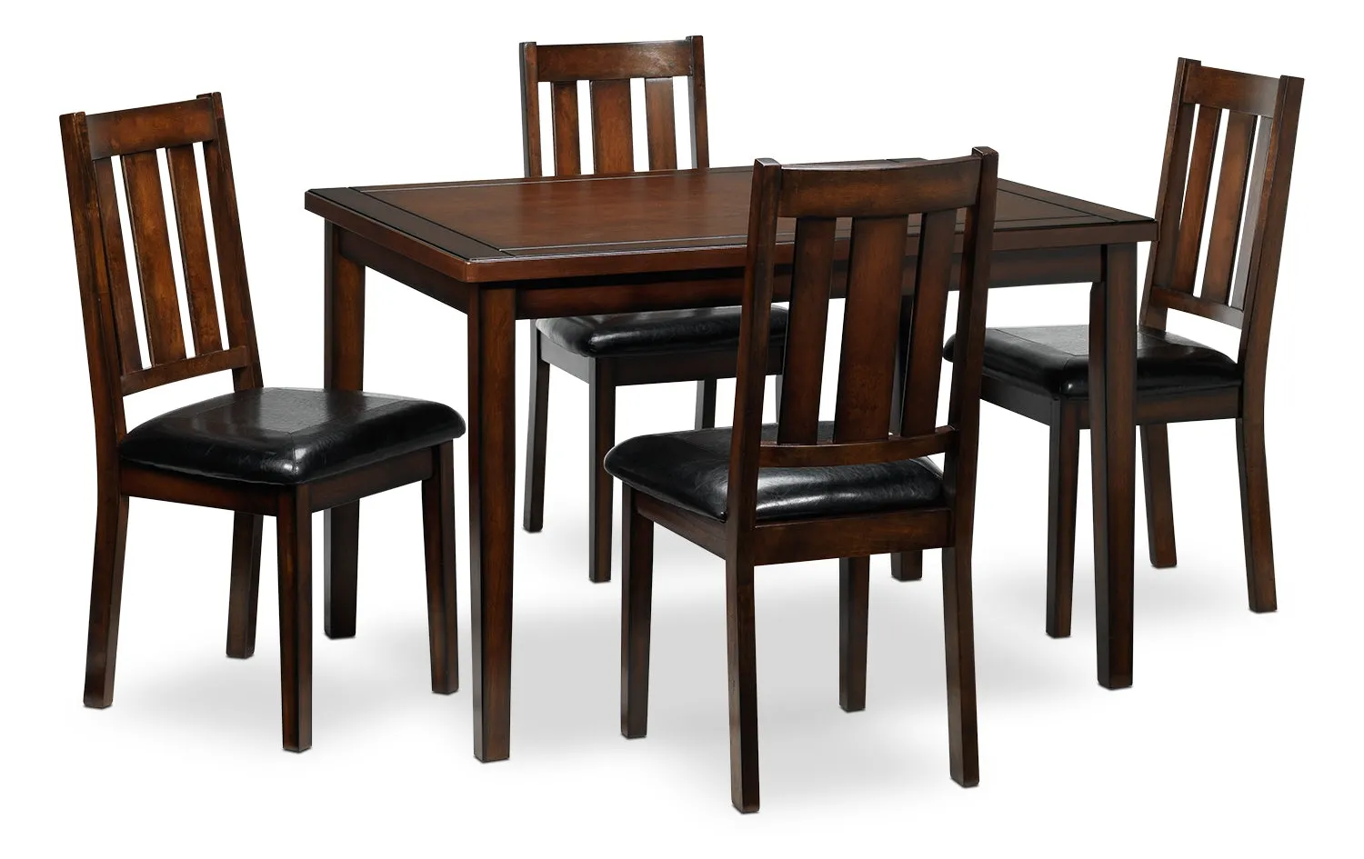 Morrissey 5-Piece Dinette Set - Dark Brown Cherry