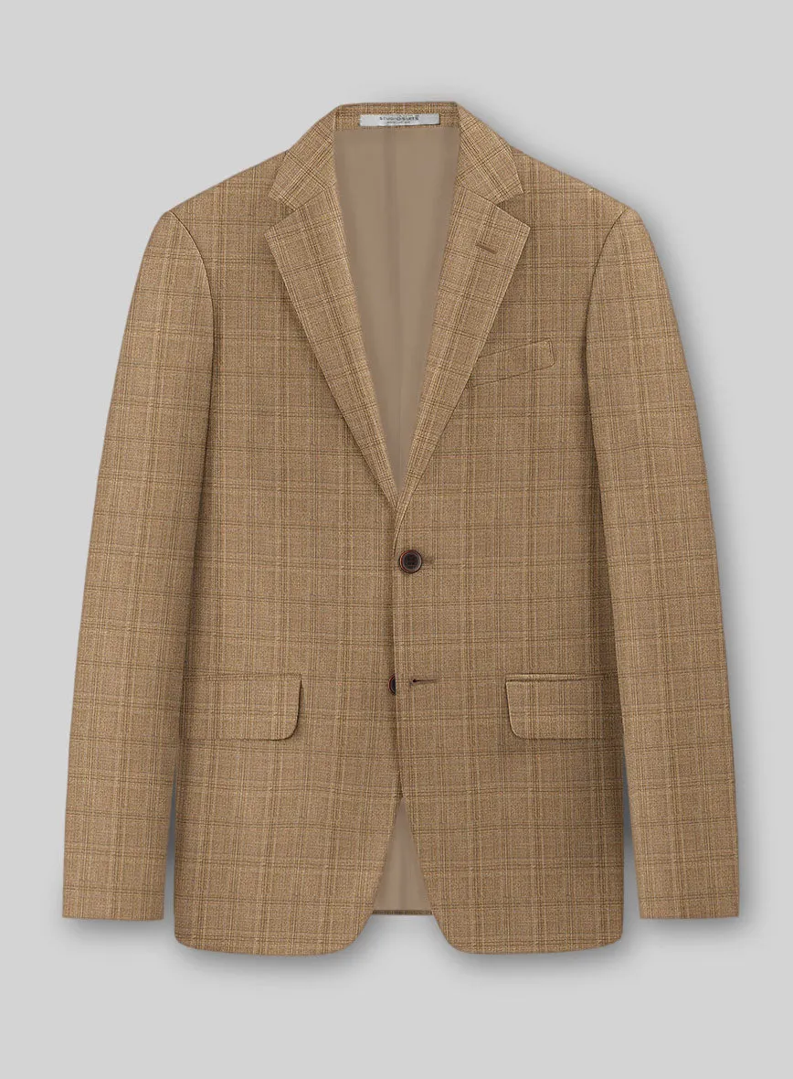 Napolean Gisde Glen Brown Wool Jacket