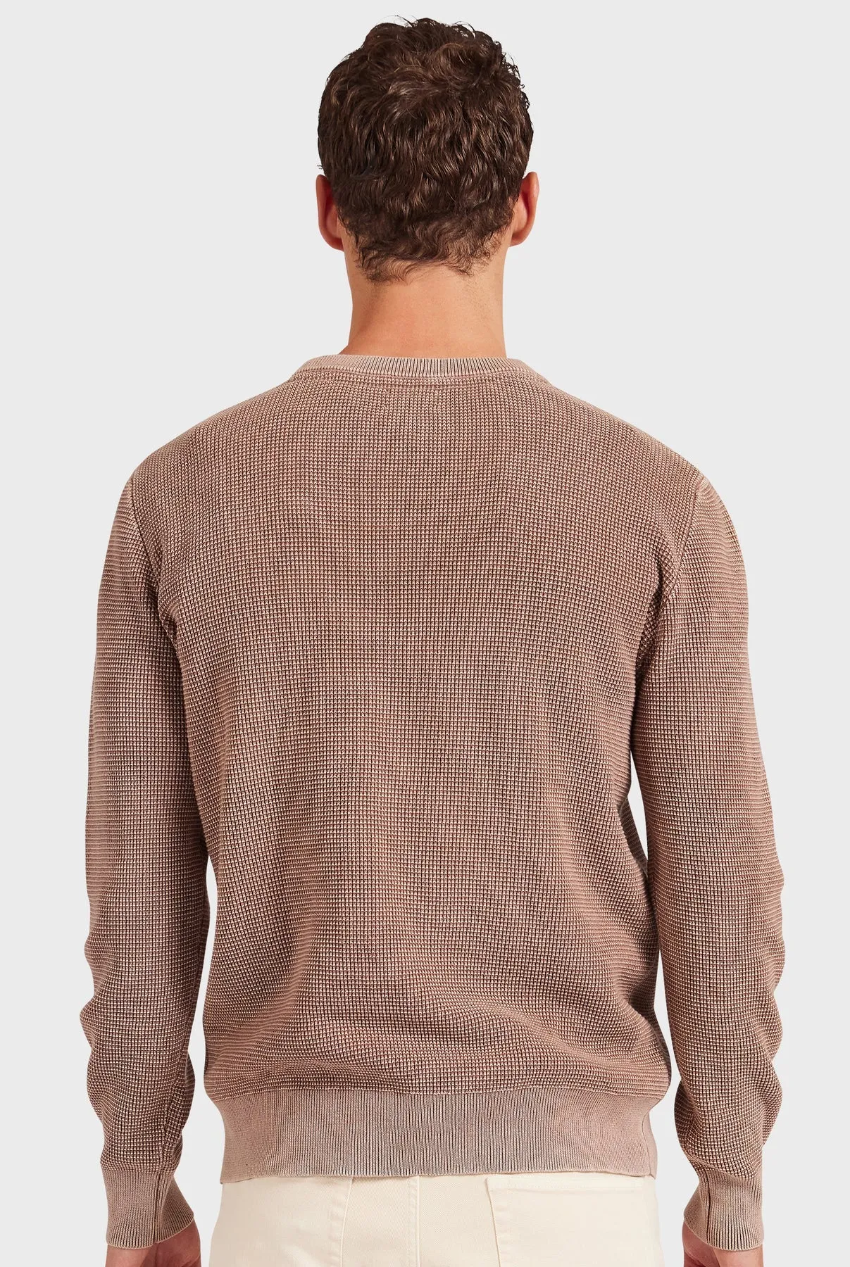 Newport Crew Knit in Rose Tan