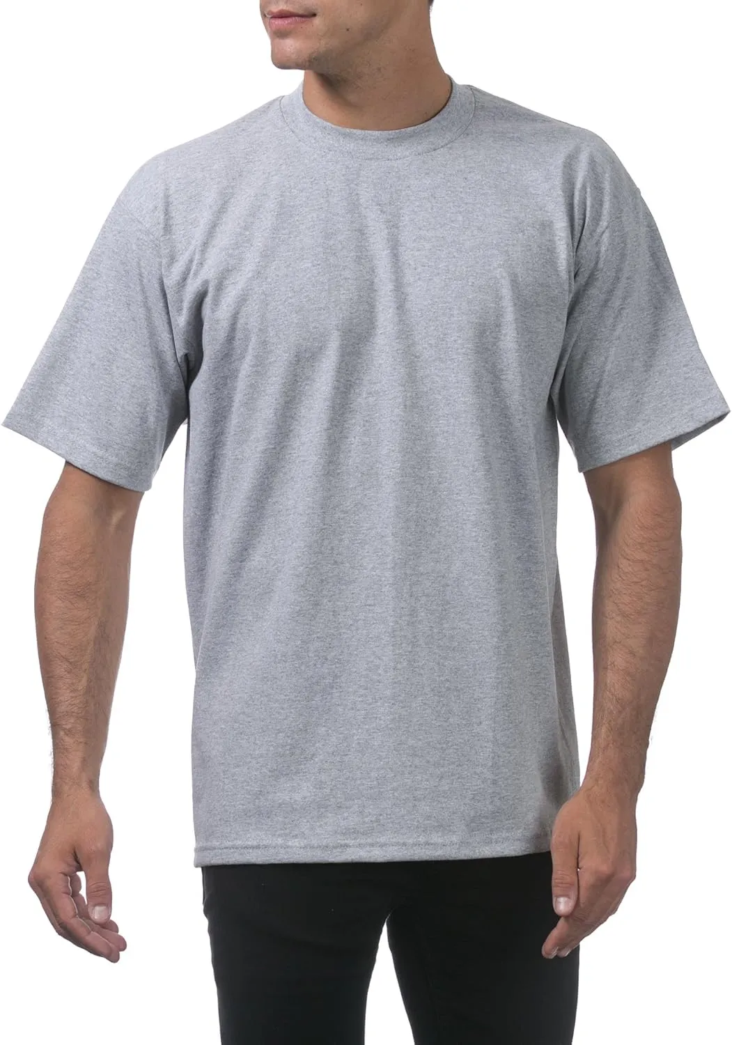 Pro Club Men's 3-Pack Heavyweight Cotton Short Sleeve Crew Neck T-Shirt
