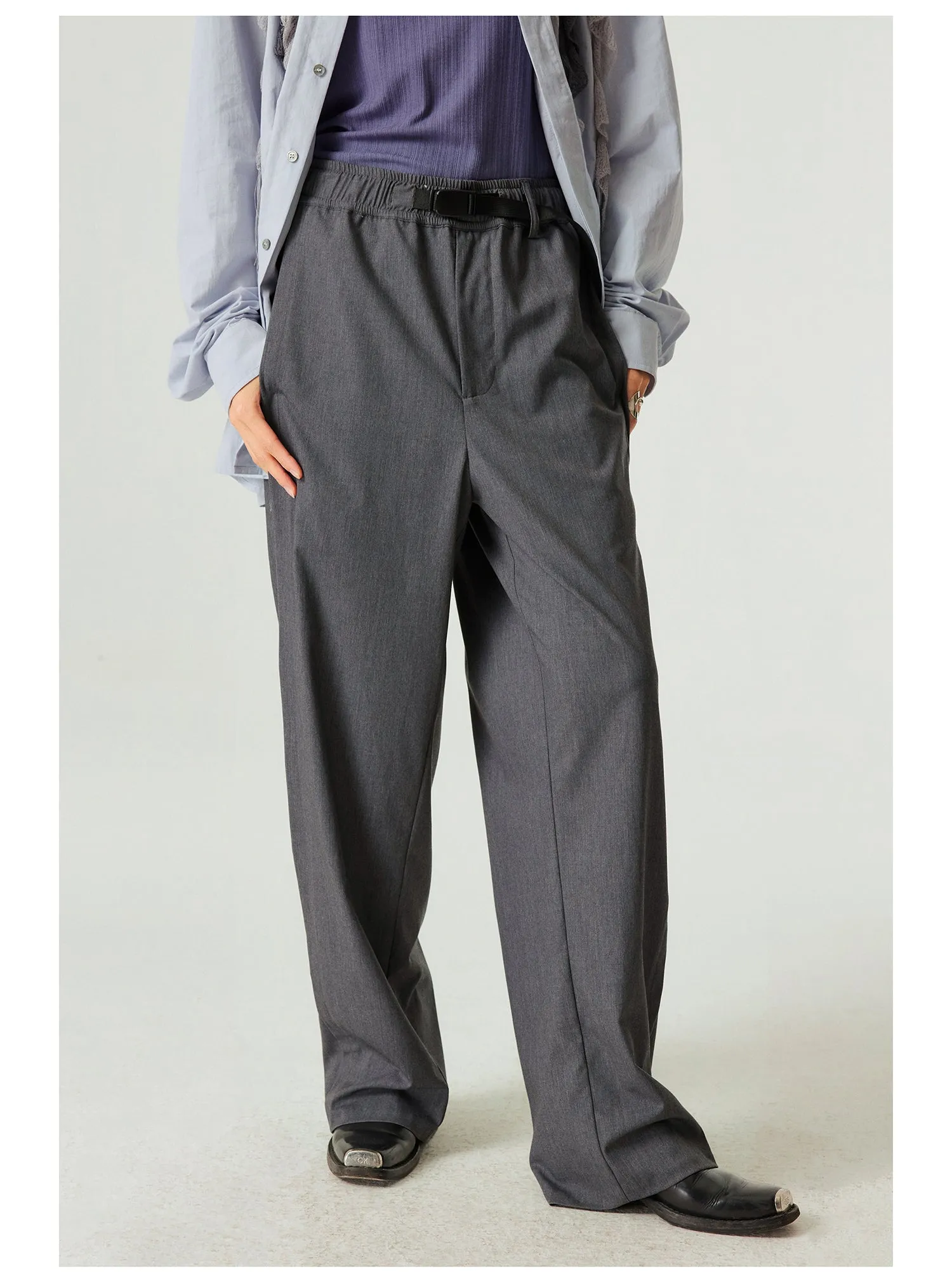 Quick Release Belt Casual Pants