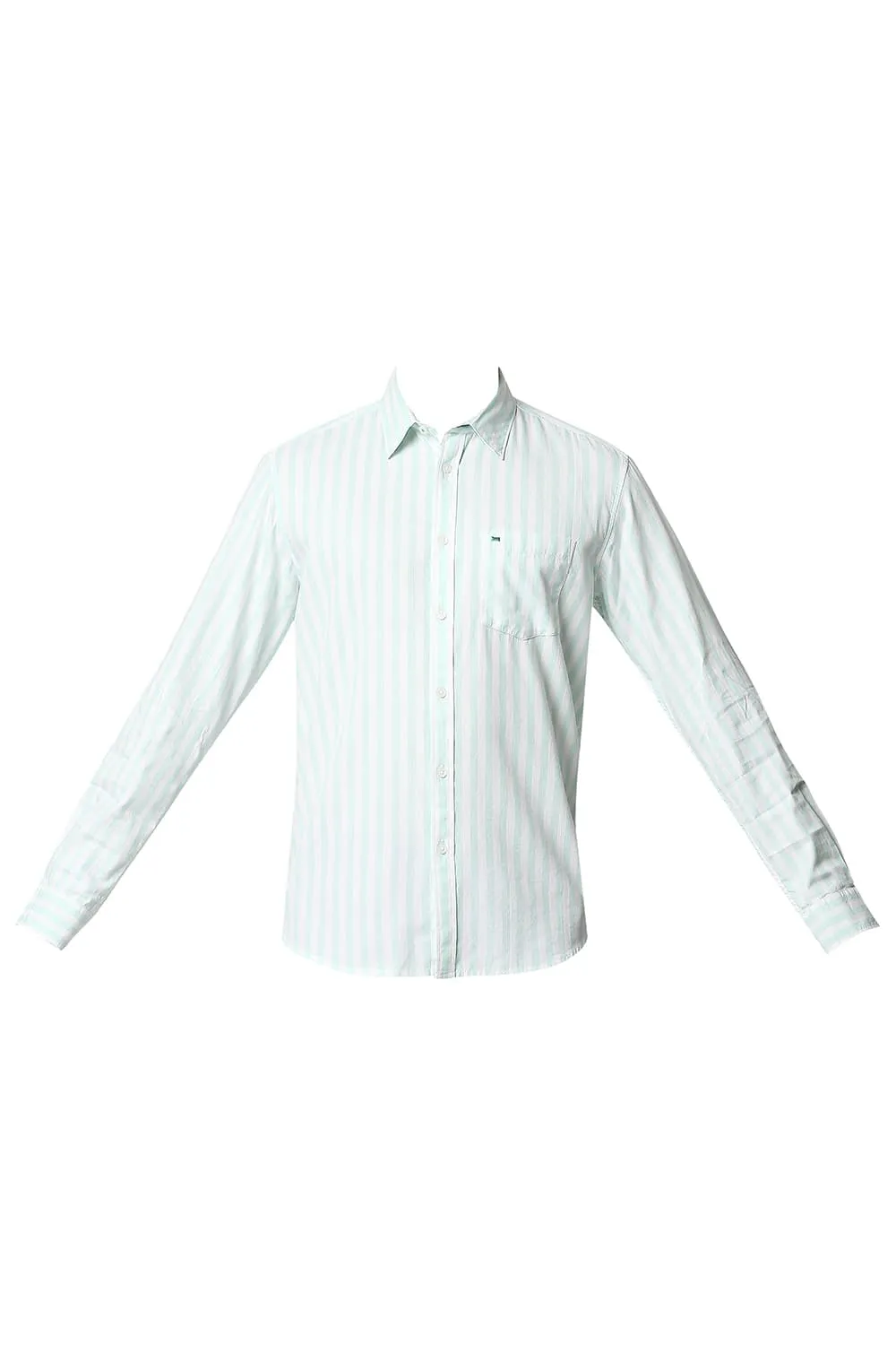 Slim Fit Twill Stripe Shirt