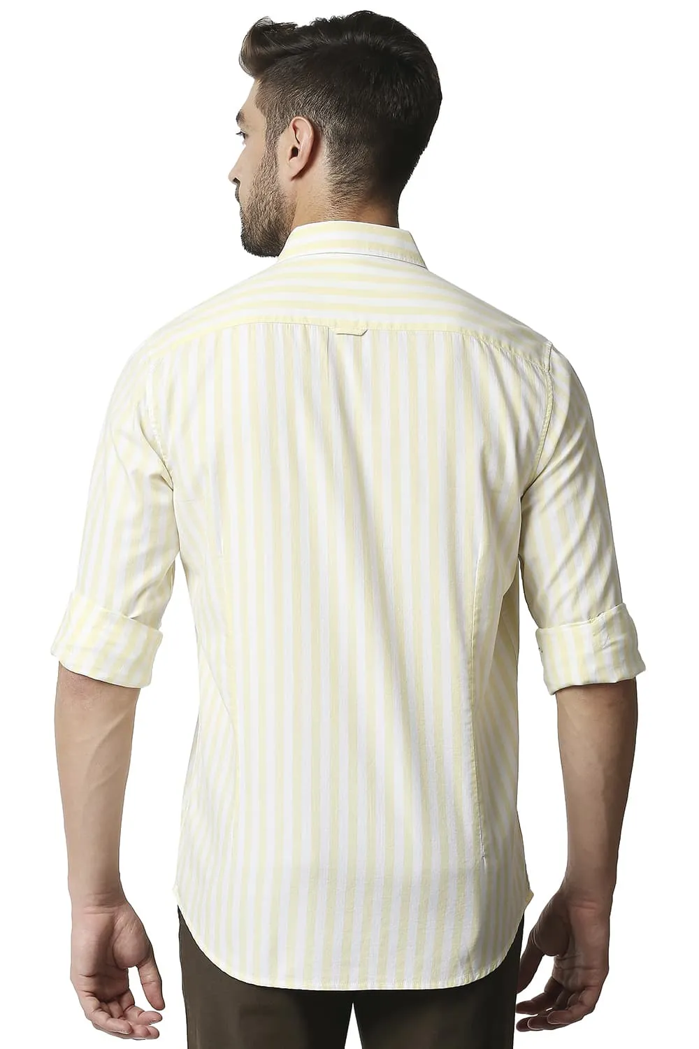Slim Fit Twill Stripe Shirt