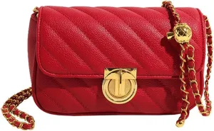 Small Bag Women's Rhombic Crossbody Bag Texture Niche Bag