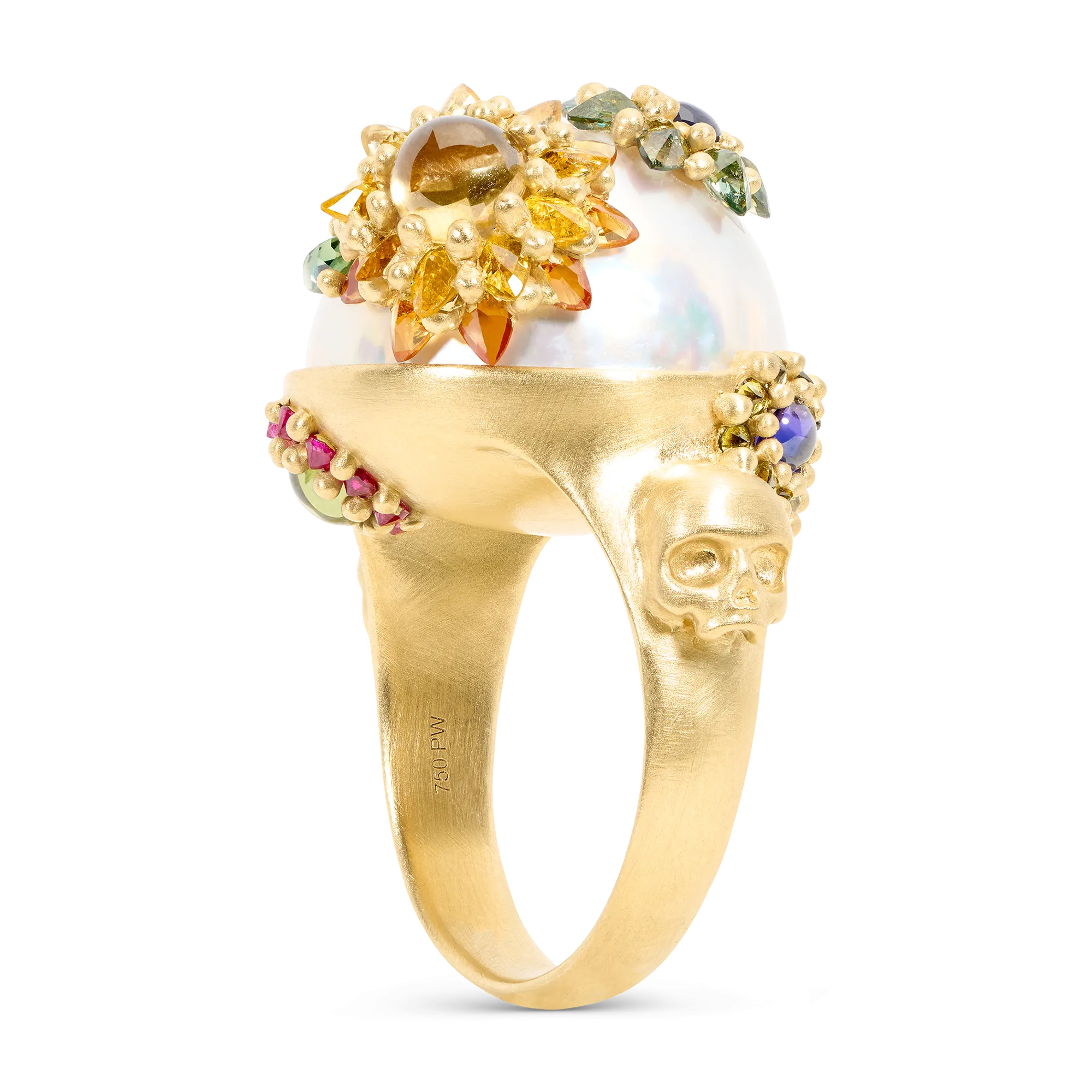 Small Pearl ClusterF@&$ Ring - Size 7.5 - 11690