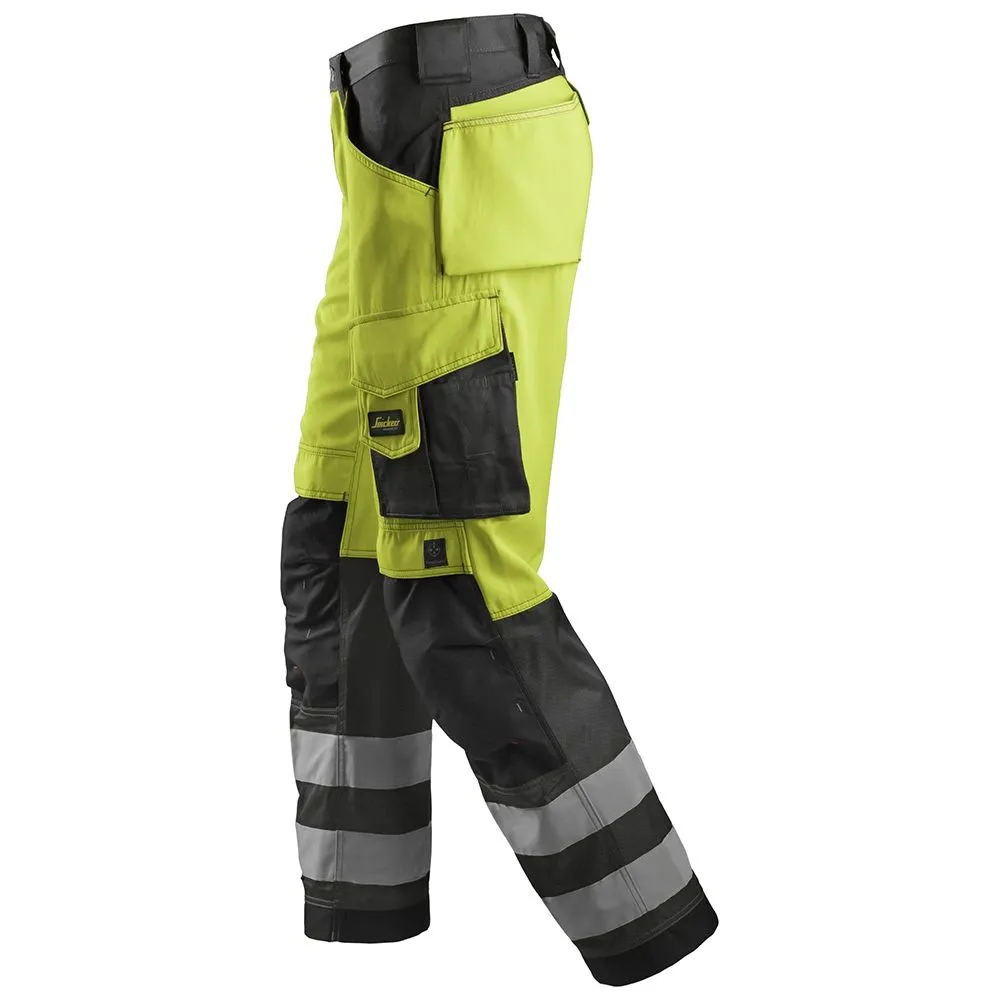 Snickers&#x20;3333&#x20;Work&#x20;Trousers&#x20;High-Vis&#x20;Class&#x20;2&#x20;-&#x20;Yellow&#x2F;Black
