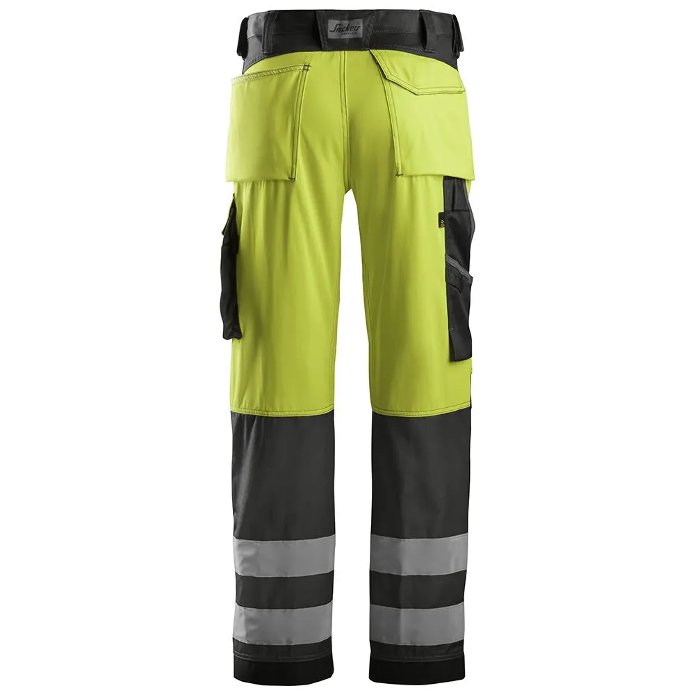 Snickers&#x20;3333&#x20;Work&#x20;Trousers&#x20;High-Vis&#x20;Class&#x20;2&#x20;-&#x20;Yellow&#x2F;Black