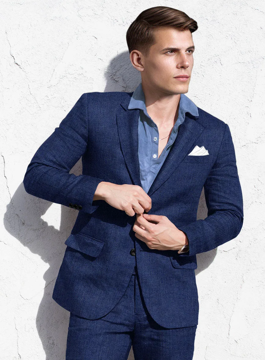 Solbiati Pericle Blue Linen Jacket