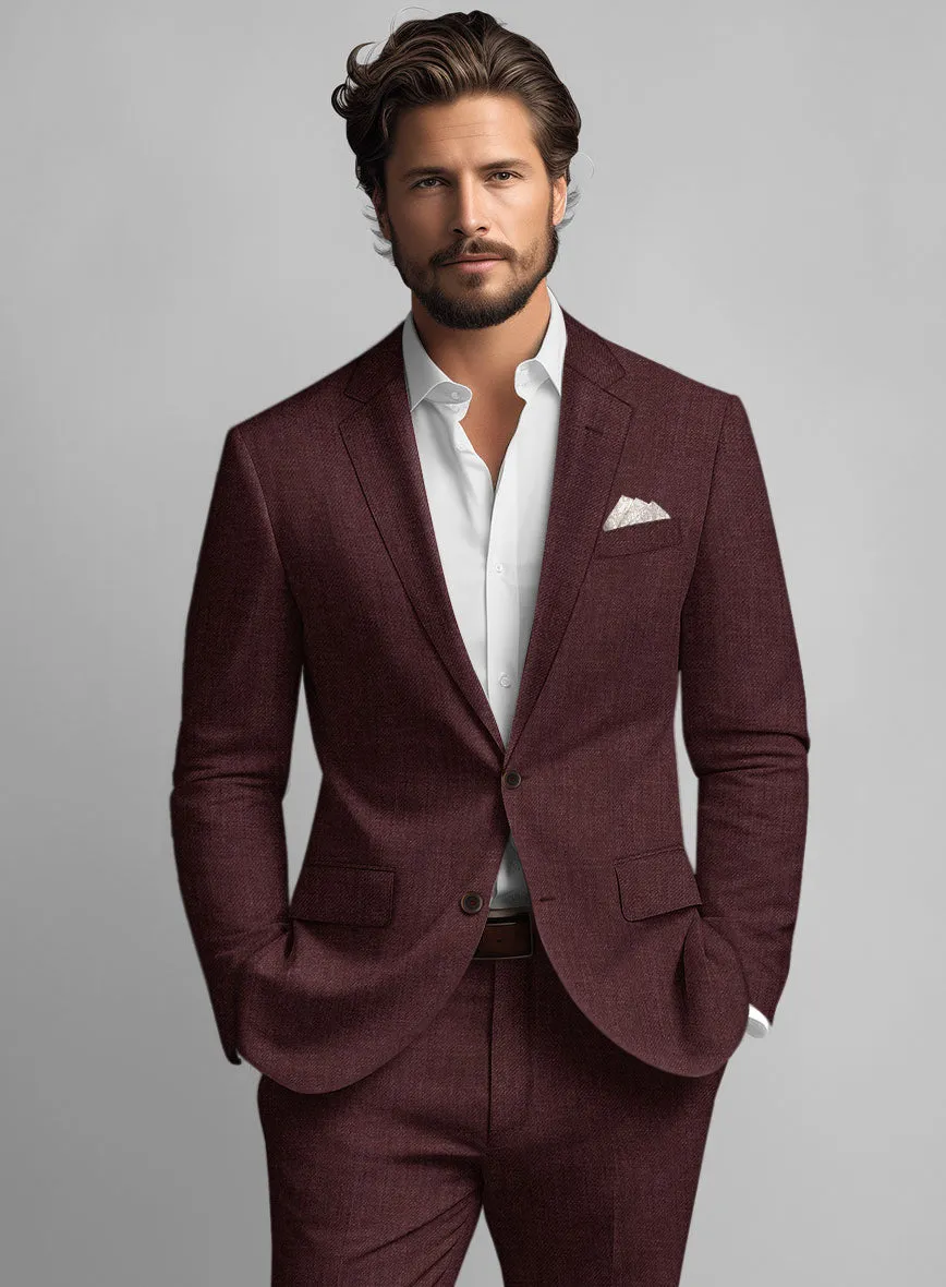 Solbiati Pericle Wine Linen Jacket
