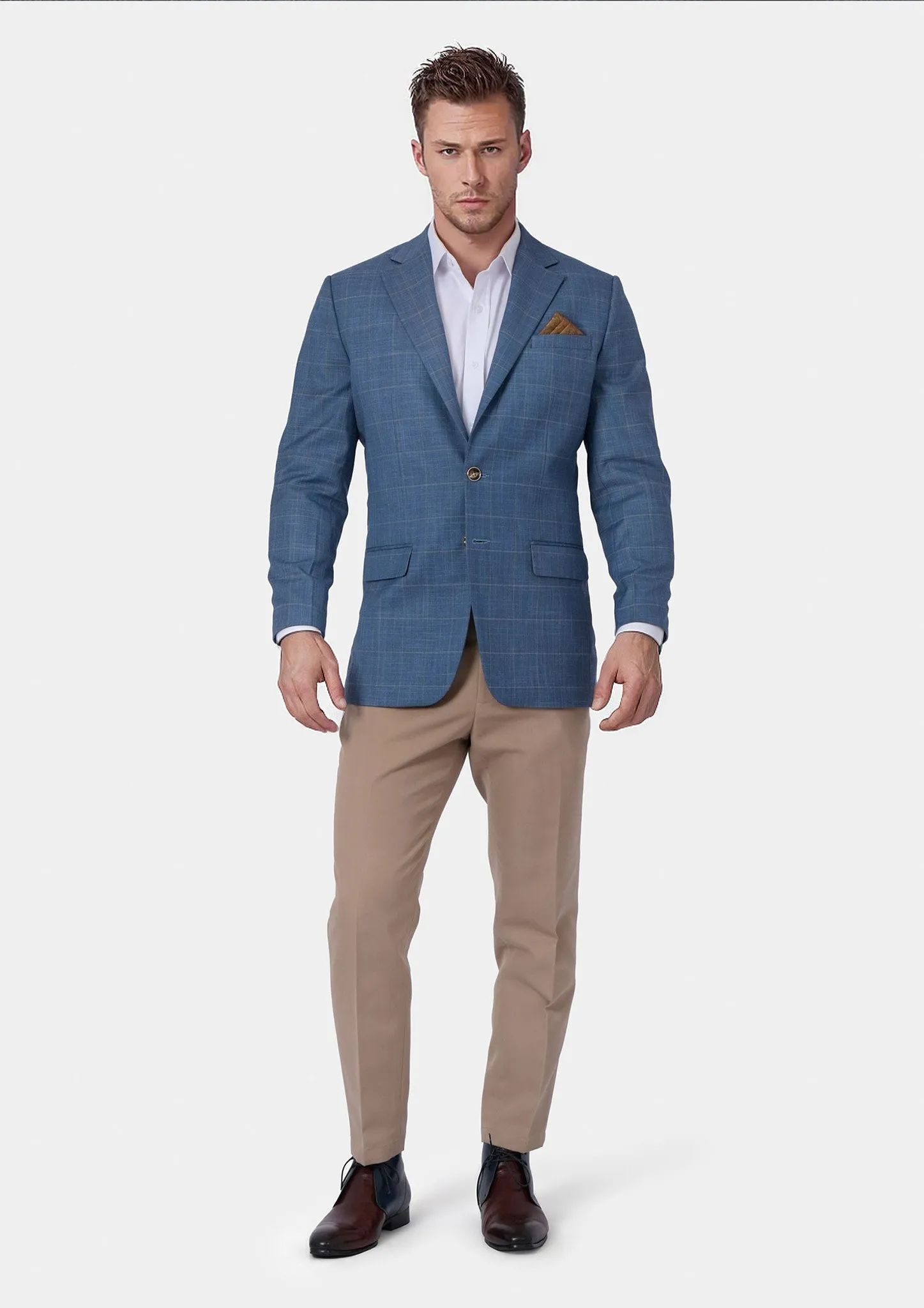 Thompson Sky Blue Windowpane Jacket