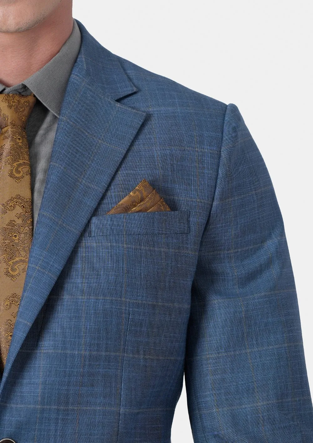 Thompson Sky Blue Windowpane Jacket